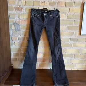 True Religion Dark Gray Flare Jeans